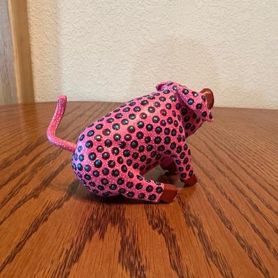 SIGNED WOOD CARVED AND HAND PAINTED - OAXACAN ALEBRIJES