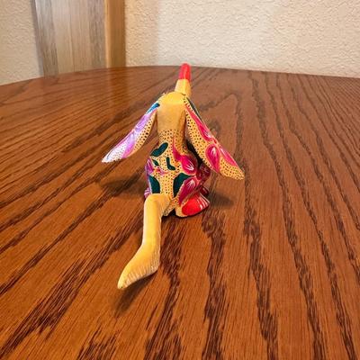 COLORFUL WOOD CARVED ALEBRIJES - HAND PAINTED AND SIGNED