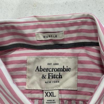 Abercrombie & Fitch Men’s XXL Striped L/S Muscle Fit