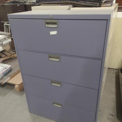Commercial Heavy Duty Four Drawer Filing Cabinet Choice A
