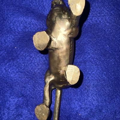 Vintage solid brass roaring lion.