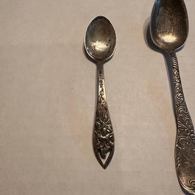 VINTAGE STERLING SILVER SPOONS