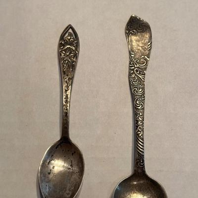 VINTAGE STERLING SILVER SPOONS