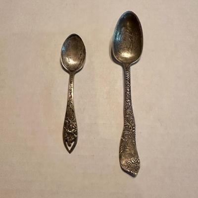 VINTAGE STERLING SILVER SPOONS