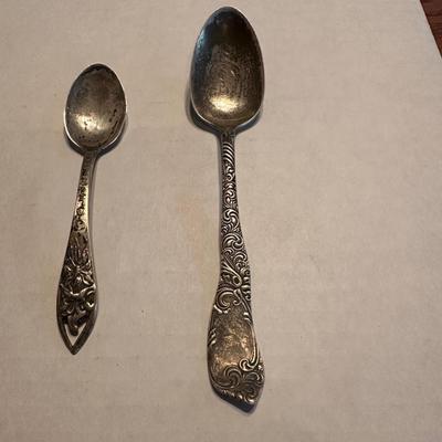VINTAGE STERLING SILVER SPOONS