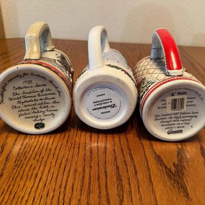 VARIETY OF BUDWEISER STEINS