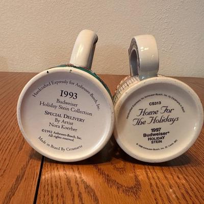ASSORTMENT OF BUDWEISER STEINS