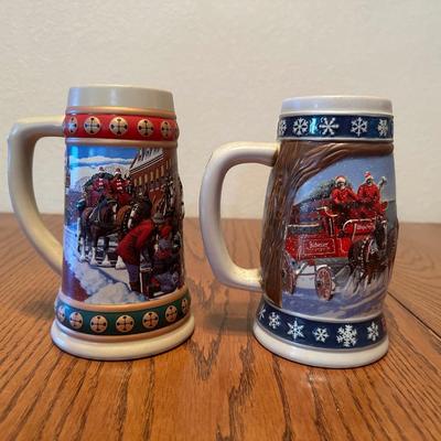 MULTI-YEAR BUDWEISER STEINS
