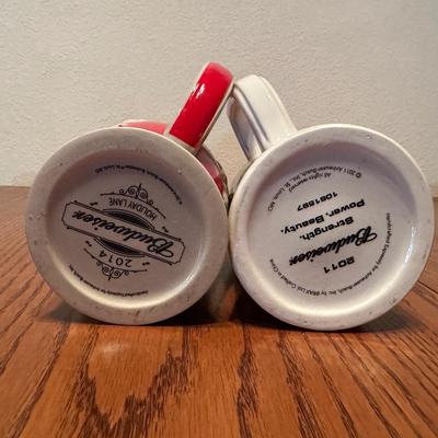 VARIOUS BUDWEISER STEINS