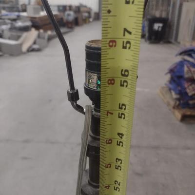 Pair of Heavy Wrought Metal Commercial Post Floor Lamp