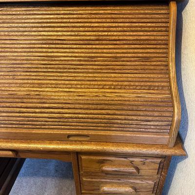 BEAUTIFUL WOOD ROLLTOP DESK
