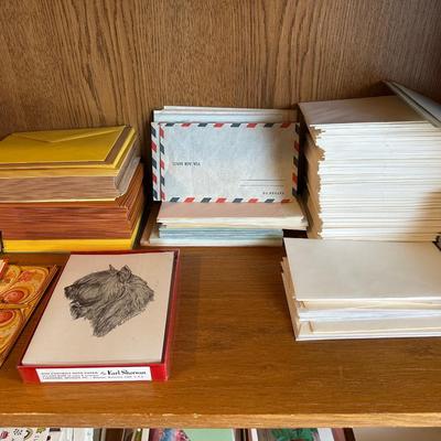 A NICE VARIETY OF GREETING CARDS AND STATIONARY