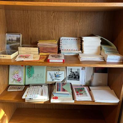 A NICE VARIETY OF GREETING CARDS AND STATIONARY