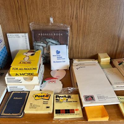 AN ASSORTMENT OF OFFICE SUPPLIES, AND STATIONARY