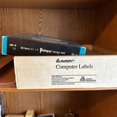AN ASSORTMENT OF OFFICE SUPPLIES, AND STATIONARY