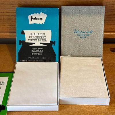 AN ASSORTMENT OF OFFICE SUPPLIES, AND STATIONARY