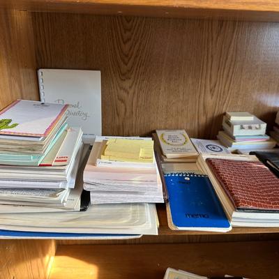 AN ASSORTMENT OF OFFICE SUPPLIES, AND STATIONARY
