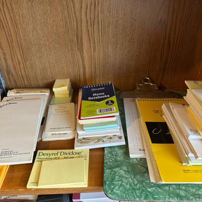 AN ASSORTMENT OF OFFICE SUPPLIES, AND STATIONARY