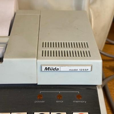 MIIDA ELECTRONIC PRINTING CALCULATOR AND CANON COMPACT PORTABLE LASER COPIER