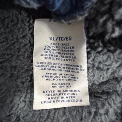 Boston Traders Men’s XL Sherpa Lined Fleece