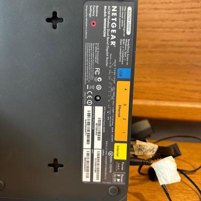 HP FAX MACHINE, GE CORDLESS HOME PHONE AND NETGEAR ROUTER