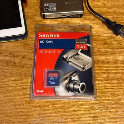 APPLE TABLET, COOLPIX DIGITAL CAMERA & NEW SD CARD