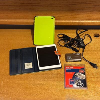 APPLE TABLET, COOLPIX DIGITAL CAMERA & NEW SD CARD