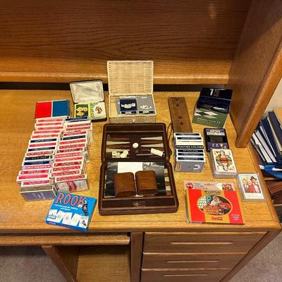 MANY DECKS OF CARDS, BACKGAMMON AND HANDHELD SLOT GAMES