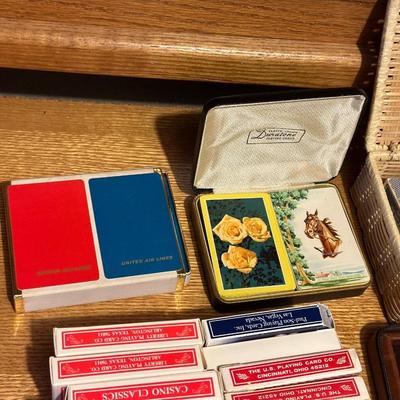 MANY DECKS OF CARDS, BACKGAMMON AND HANDHELD SLOT GAMES