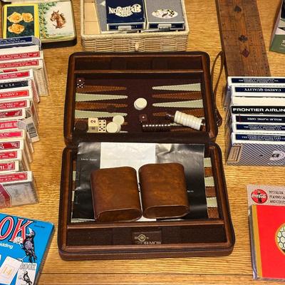 MANY DECKS OF CARDS, BACKGAMMON AND HANDHELD SLOT GAMES