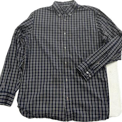 Banana Republic Men’s XL Navy Plaid Long Sleeve