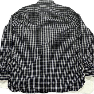 Banana Republic Men’s XL Navy Plaid Long Sleeve