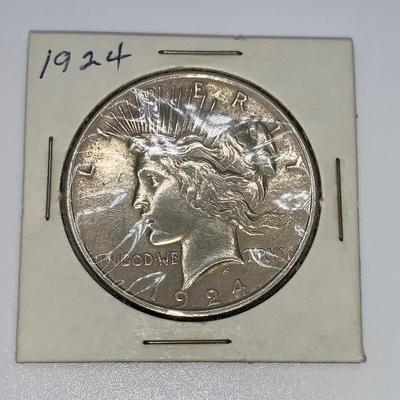 1924 “P” Peace Silver Dollar