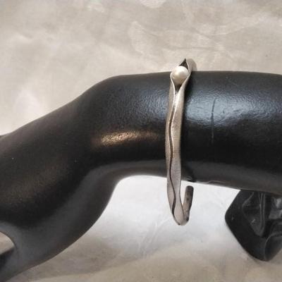 Unique Vintage Pearl Italian 925 Bracelet
