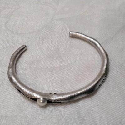 Unique Vintage Pearl Italian 925 Bracelet