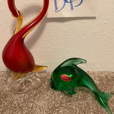 D43-Glass animal Duo