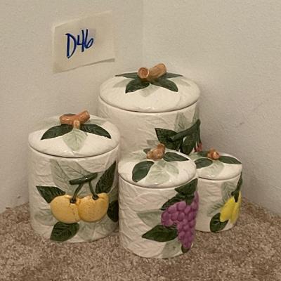 D46-Fruit Canisters x 4