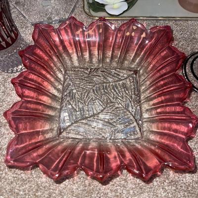 D51-Glassware- Includes Lalique Candle Holder!! **Photos updated!!**