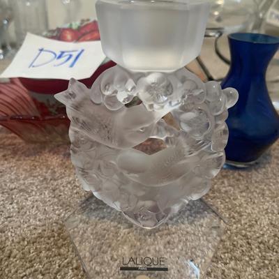 D51-Glassware- Includes Lalique Candle Holder!! **Photos updated!!**