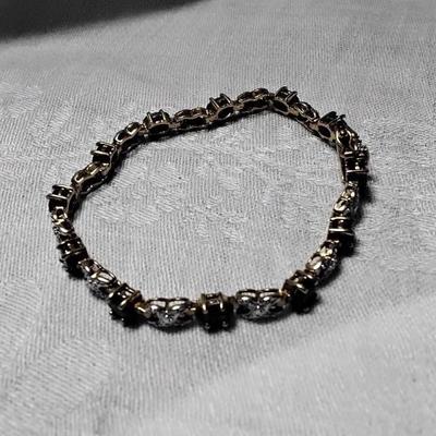 ROSS SIMONS Sapphire & Diamond Accent 7" Tennis Bracelet