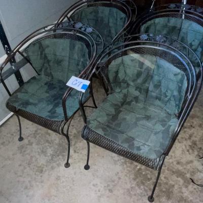 G7-Set of 4 Outdoor chairs with pads