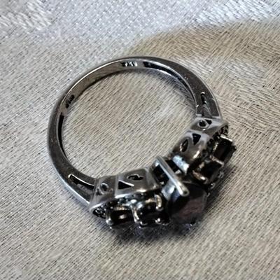 Rhodolite Garnets 925 Ring Size 8
