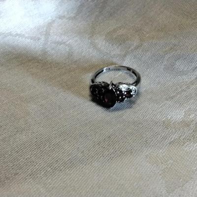 Rhodolite Garnets 925 Ring Size 8