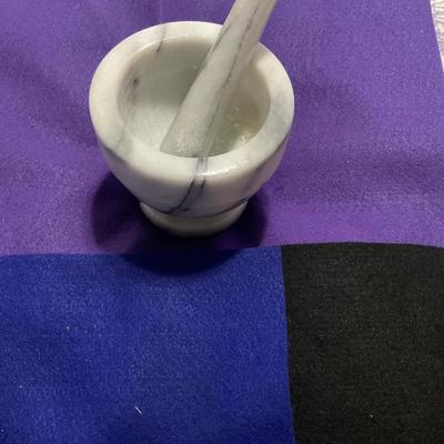 Vintage Marble Mortar and Pestle