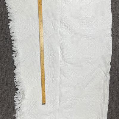 Small White Cotton Blanket 26" x 42"