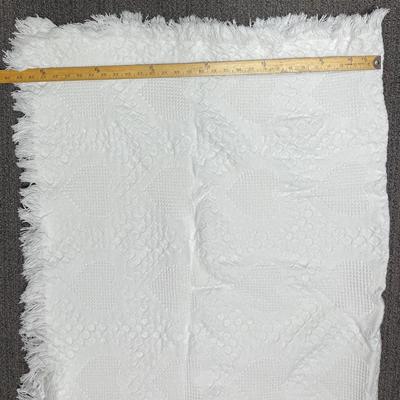 Small White Cotton Blanket 26" x 42"