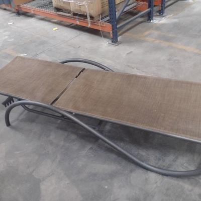 Tropitone La Scala Armless Woven Chaise Lounge Adjustable Back