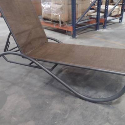 Tropitone La Scala Armless Woven Chaise Lounge Adjustable Back
