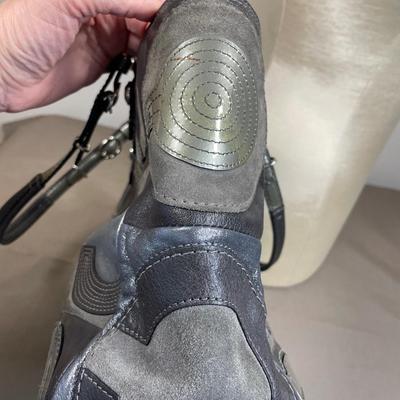 Coach Grey Suede leather handbag