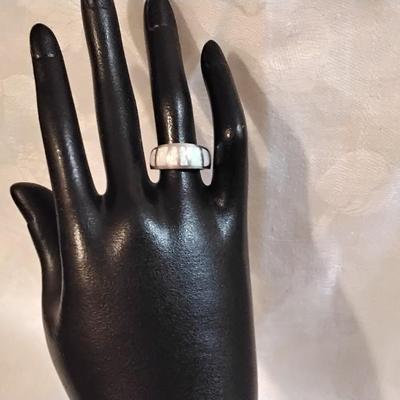 Gorgeous Opal 925 Ring Size 7